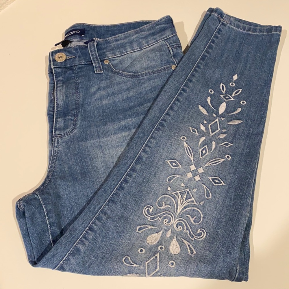 Bandolino denim skinny jeans size 12